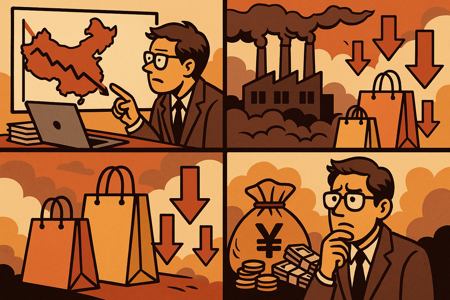 China: Zwake data - Economie komt nog steeds niet echt op gang - Luxe & auto's