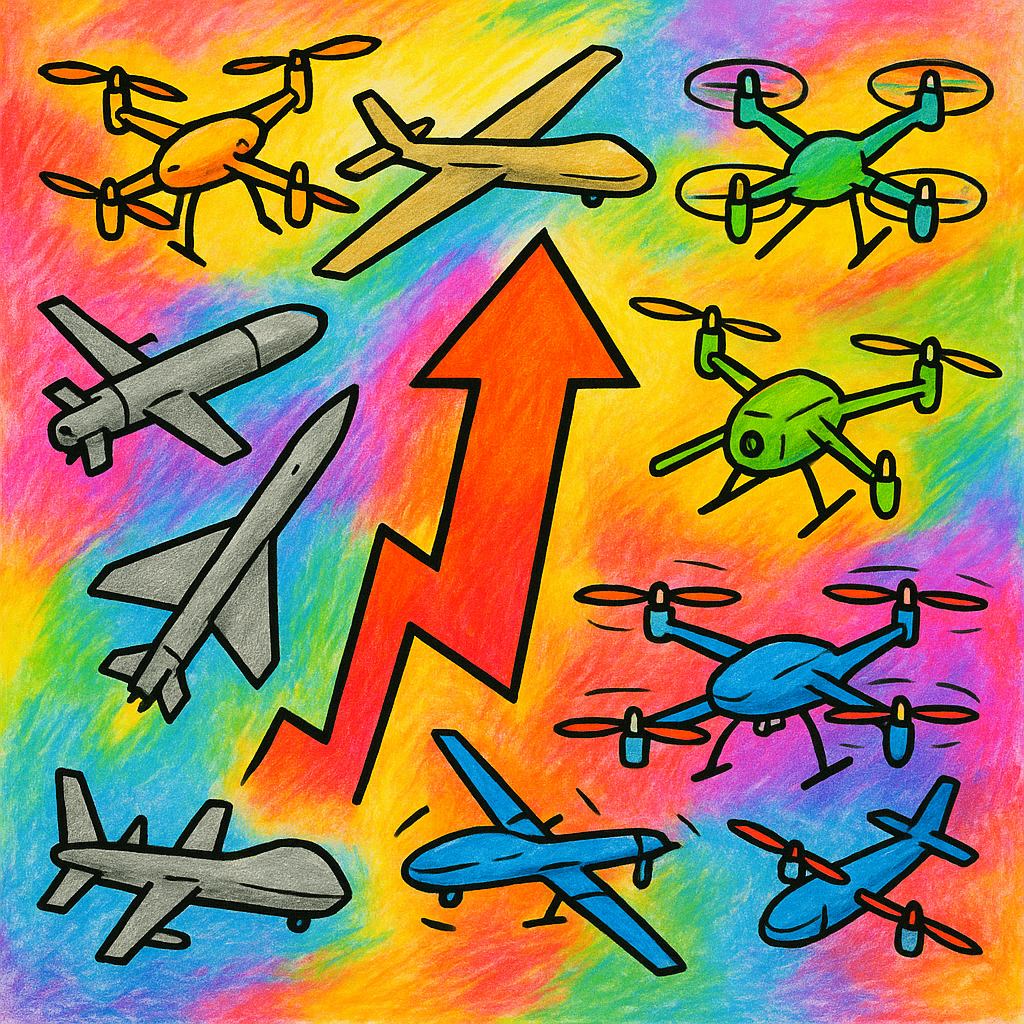 Kratos & AeroVironment: Voorstel 100 mrd wapens Oekraine: 50 mrd drones