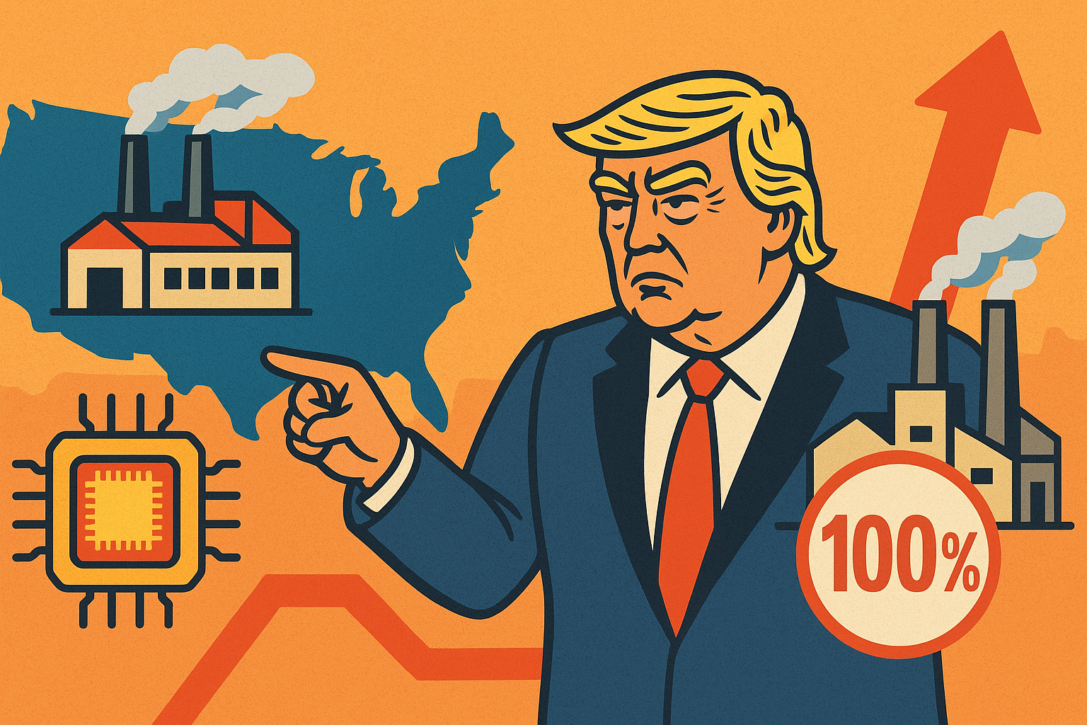 Tarieven chips: Trump dreigt met 100% heffing: Chipper Azië juist hoger - Uitleg