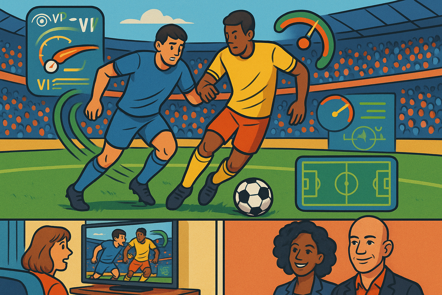 Amazon lanceert augmented reality voetbalervaring - Bullish - Netflix