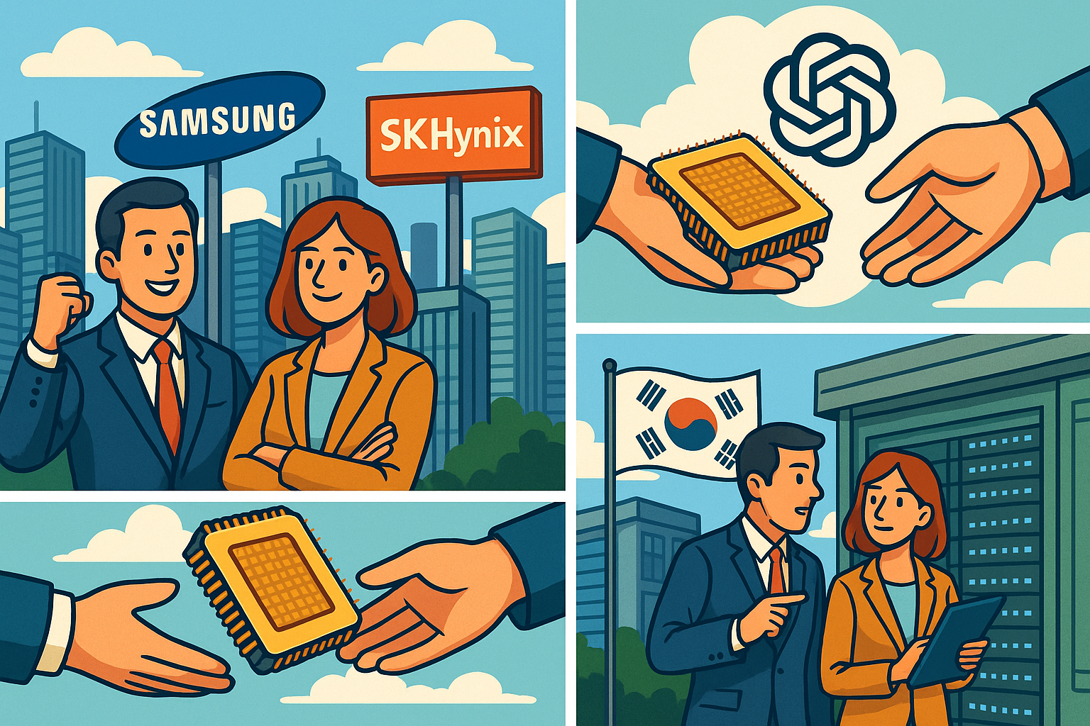 Chips: Samsung en SK Hynix aandelen sterk hoger na deal OpenAI - Implicaties
