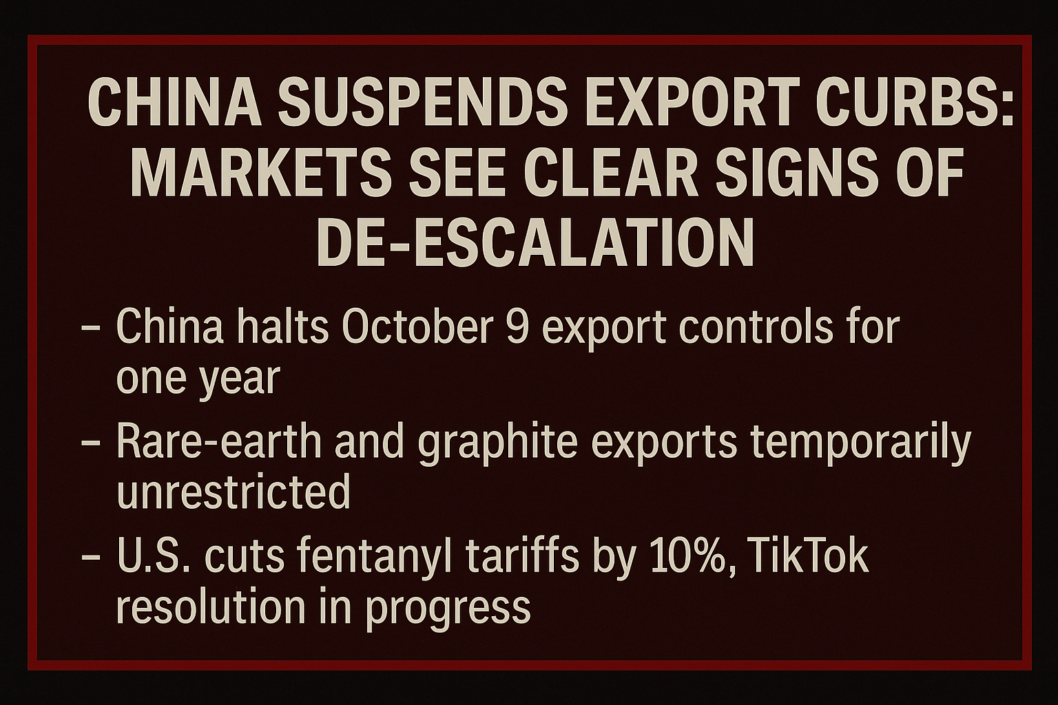 ⏰ China schort exportbeperkingen rare earth op - Andere toenaderingen