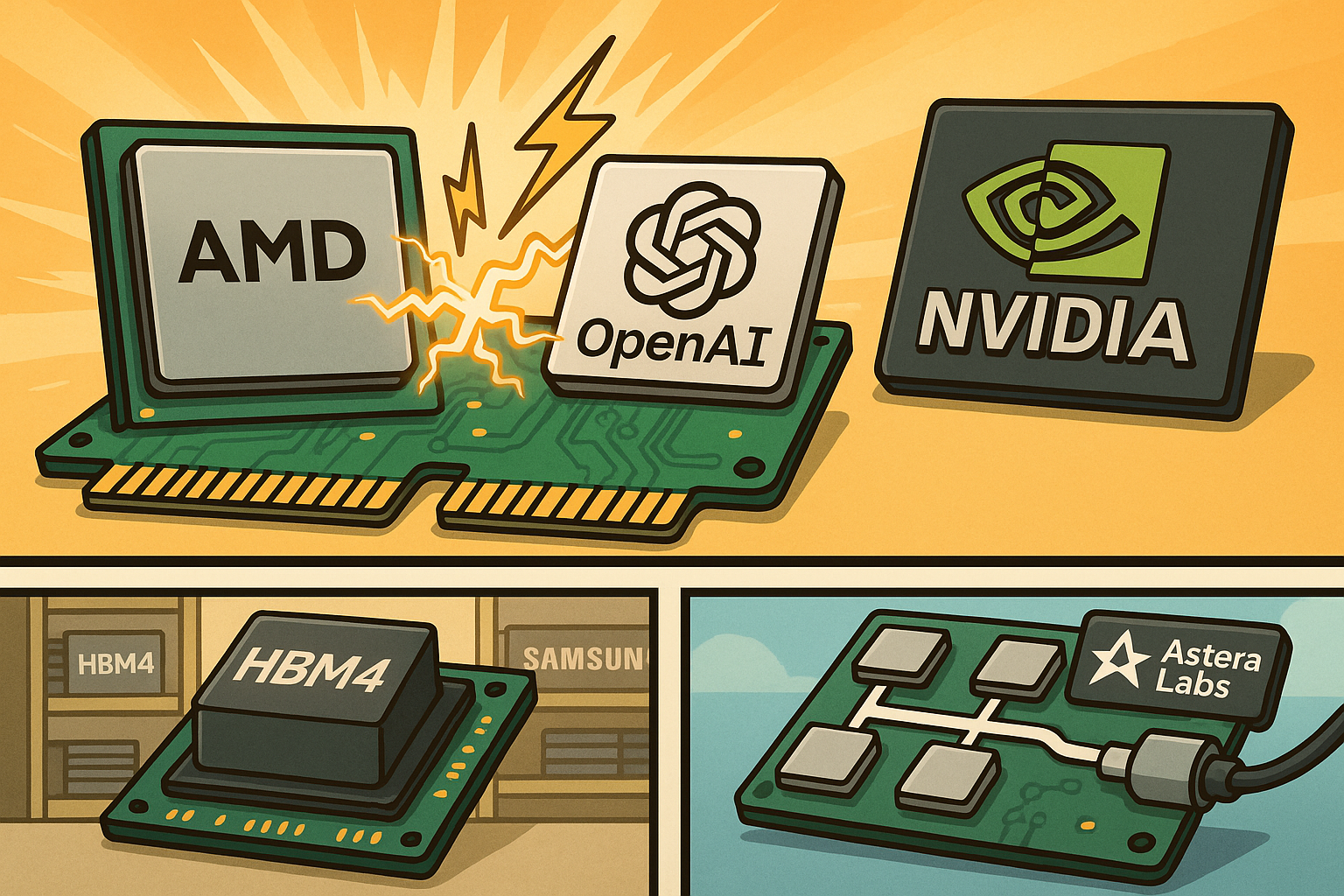 AMD deal OpenAI: Nieuwe fase AI en daagt NVIDIA uit - Astera Labs grote winnaar