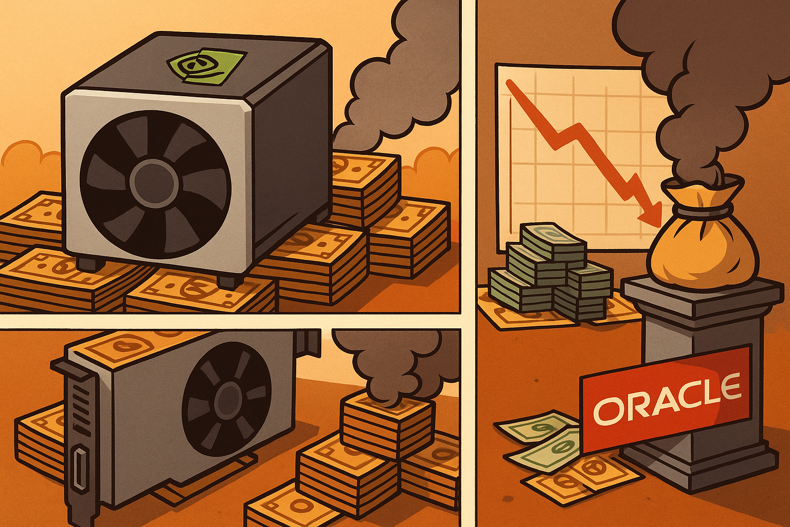 😏 Oracle en markt onder druk na bericht verlies op verhuur NVIDIA-chips - Implicaties