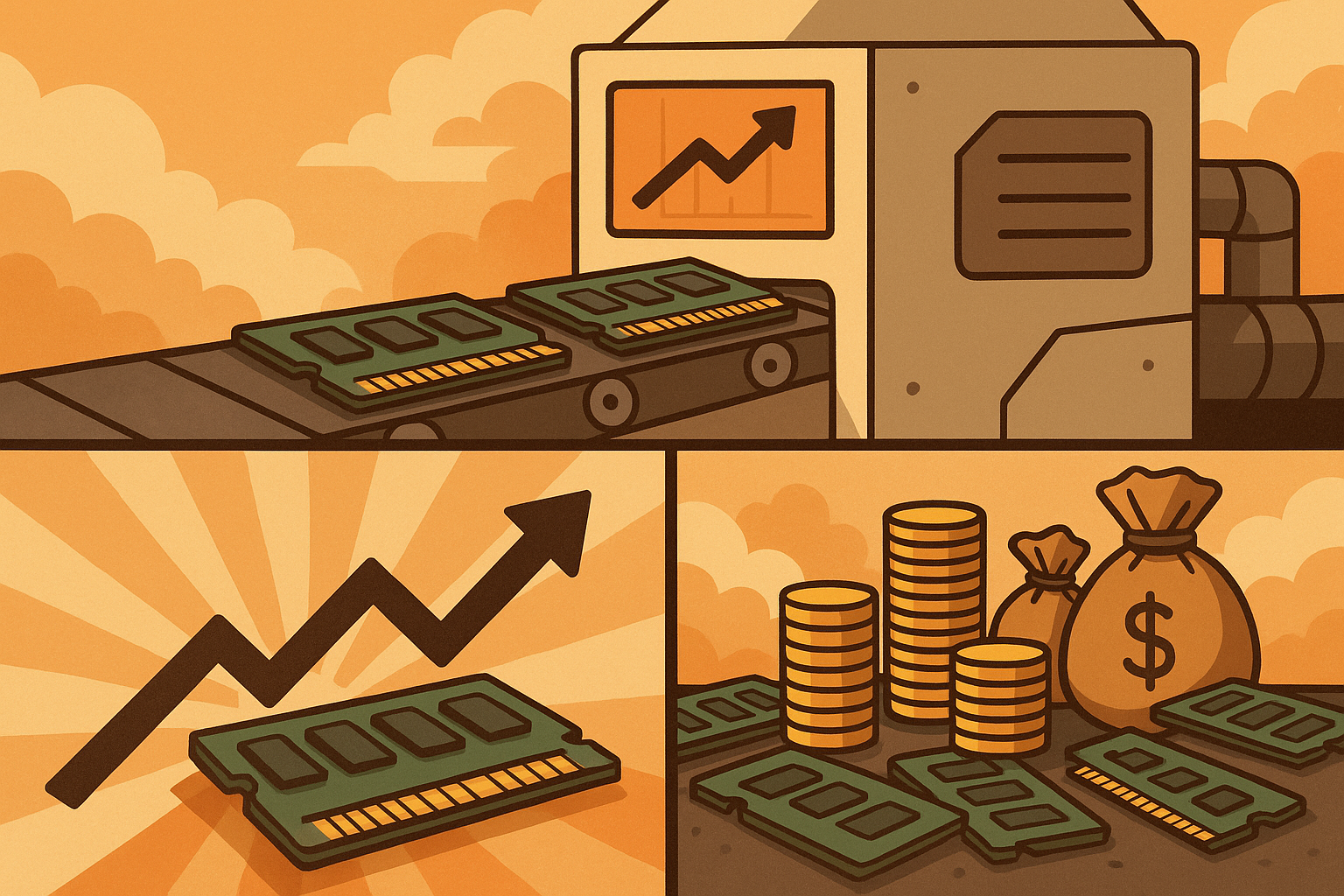 DRAM: prijzen voor DDR4 en DDR3 - Wij spelen hier reeds op in met eerdere aankopen