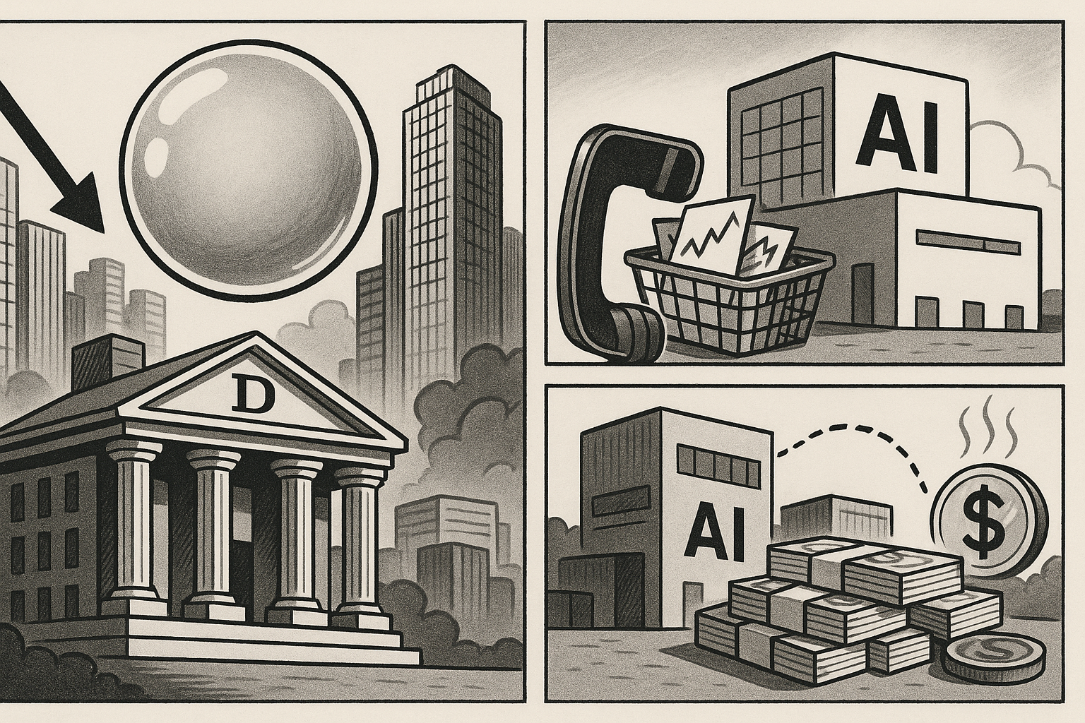 AI aandelen: Deutsche Bank onderzoekt manieren om zich in te dekken barsten bubbel