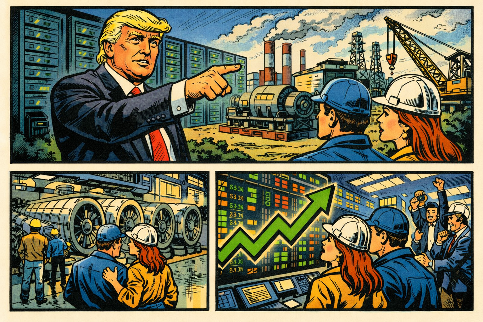 Siemens Energy en anderen: Trump dwingt datacenters tot eigen energievoorziening