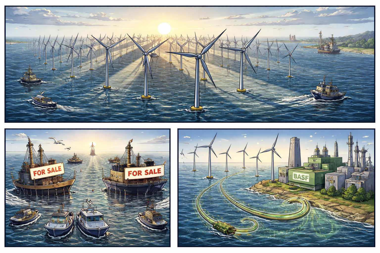 Vattenfall: Beperkte ruimte voor windparken in de Duitse Noordzee