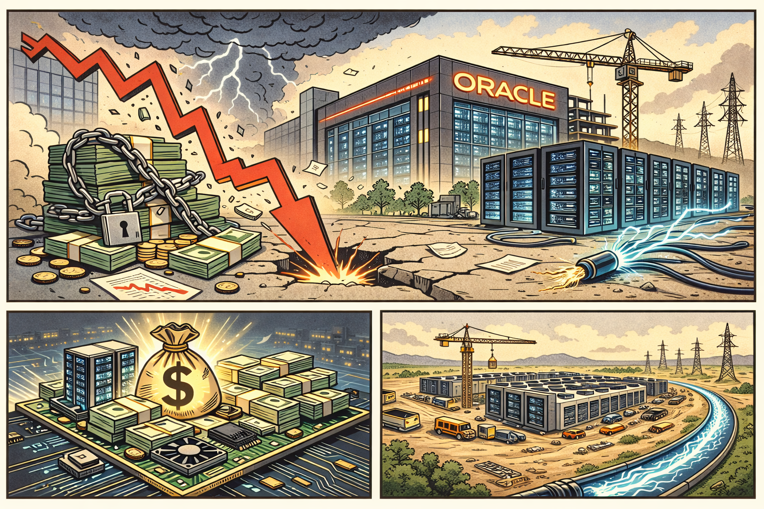 ✨ Oracle: Forse koersval en als AI-proxy onder druk