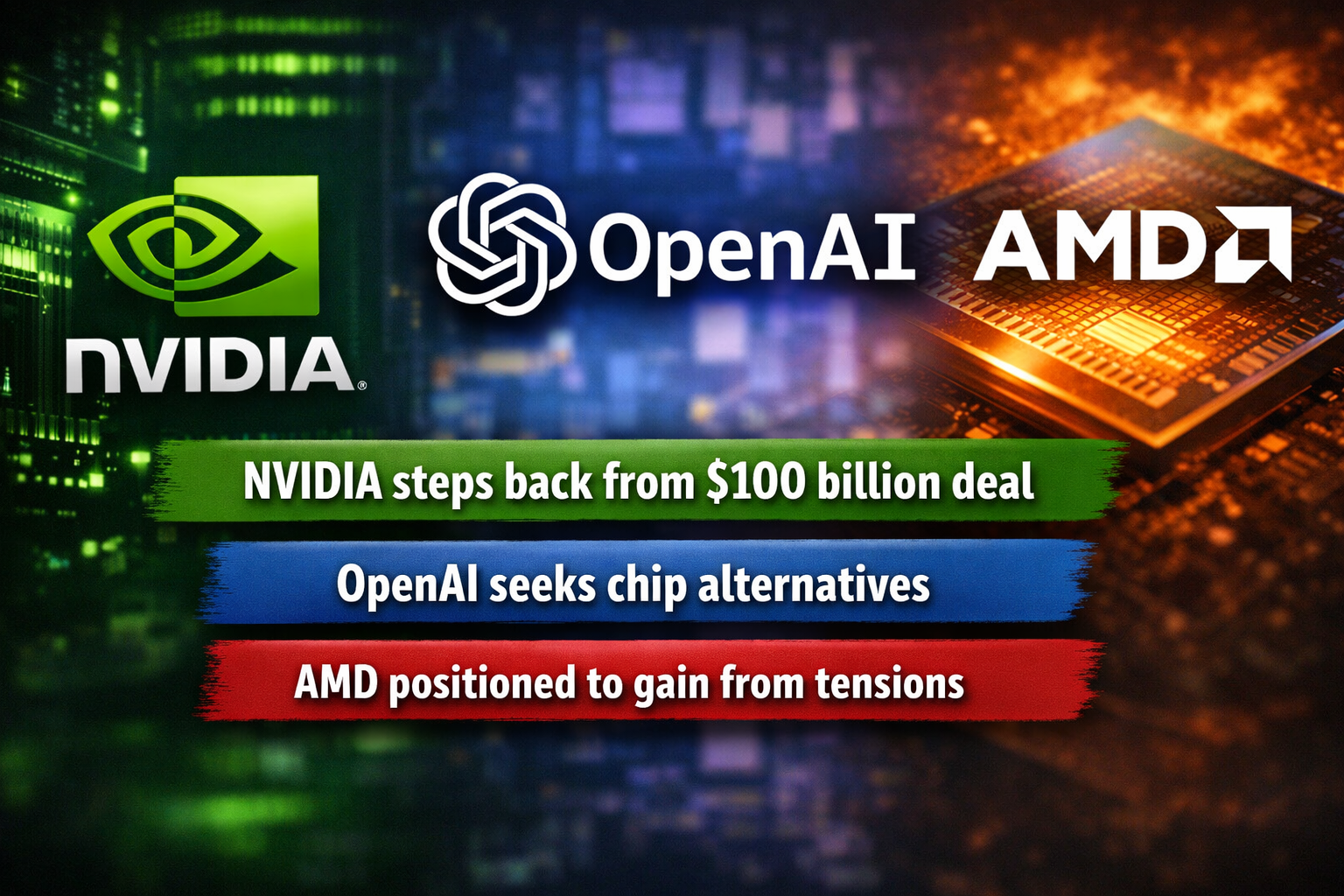 🧠 NVIDIA: Spanningen OpenAI leggen machtsverhoudingen AI-keten bloot - AMD