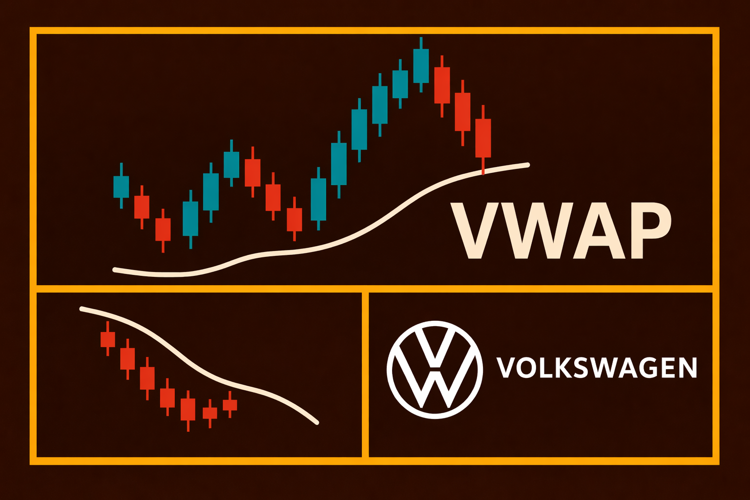 ✖️ VW en de VWAP: Mogelijke bodemvorming - Maar trend blijft neerwaarts