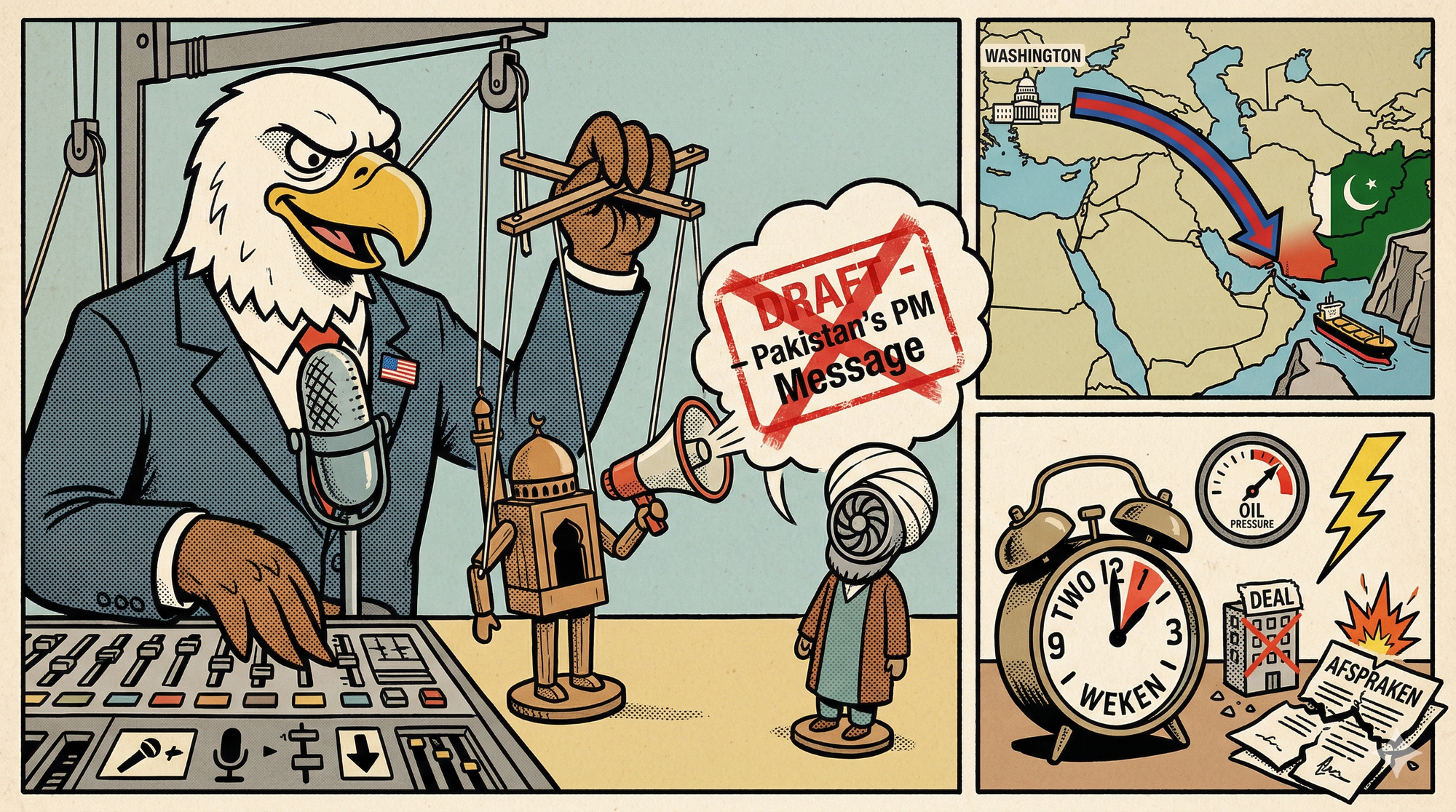 Iran: White House gebruikte Pakistan voor Iran-pauze - Er is géén echte deal - FT