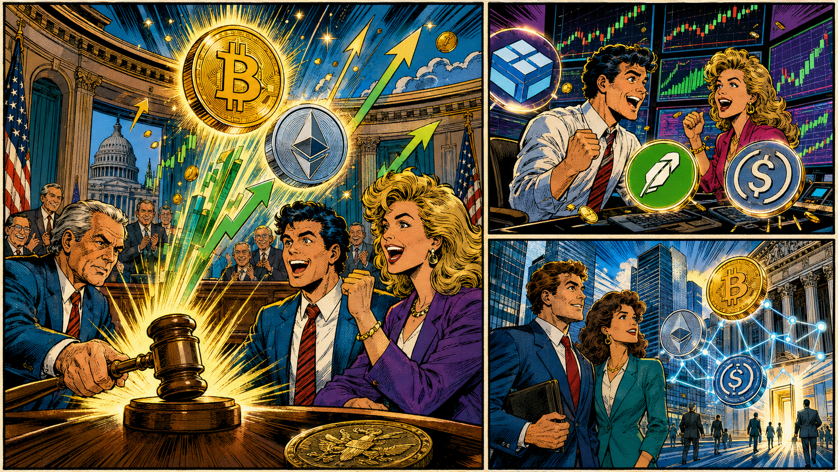 CLARITY Act goedgekeurd in Senate Banking Committee: Crypto - COIN - HOOD - CRCL