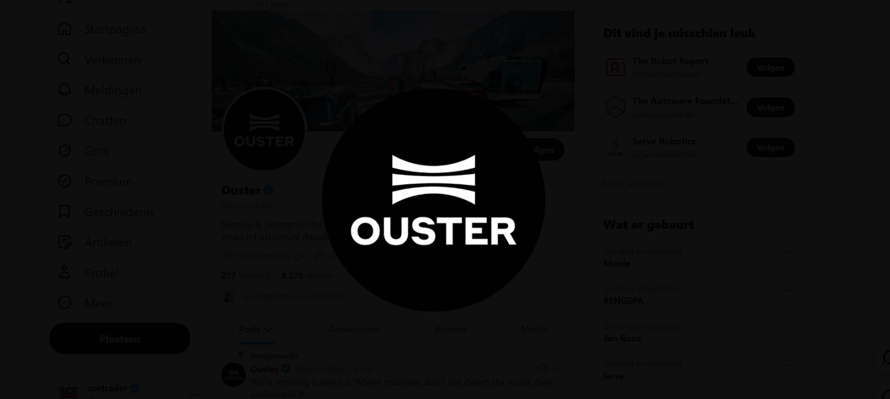 Ouster: Kans op hoge groei - Een mogelelijke bet op robots