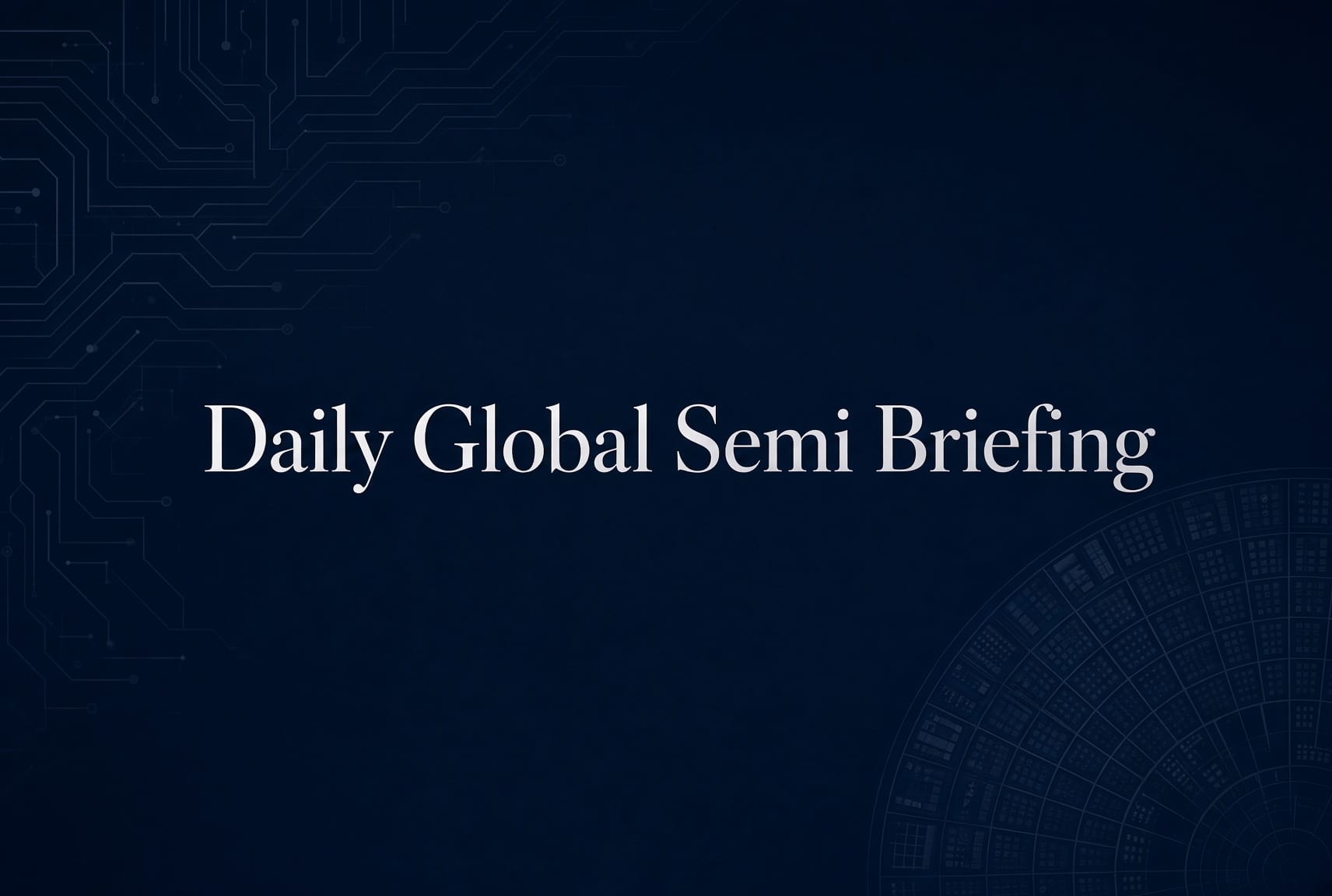 Dagelijkse chips briefing: MCHP - NVTS - AMD - NVDA - TSM - INTC