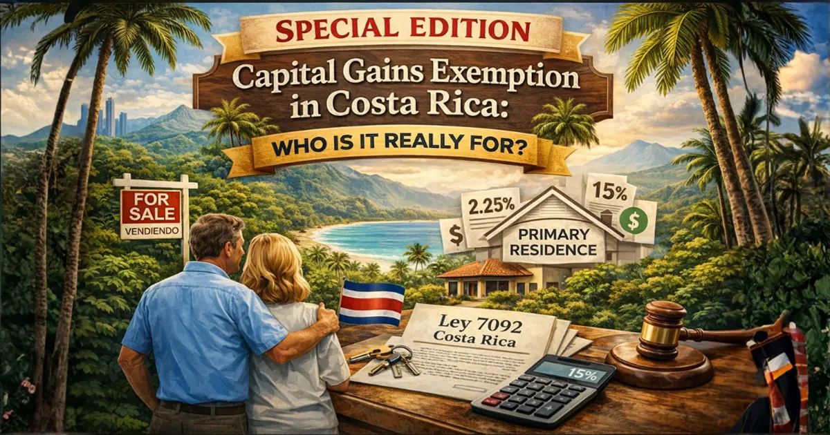 Capital Gains Exemption in Costa Rica: Who Is It Really For?