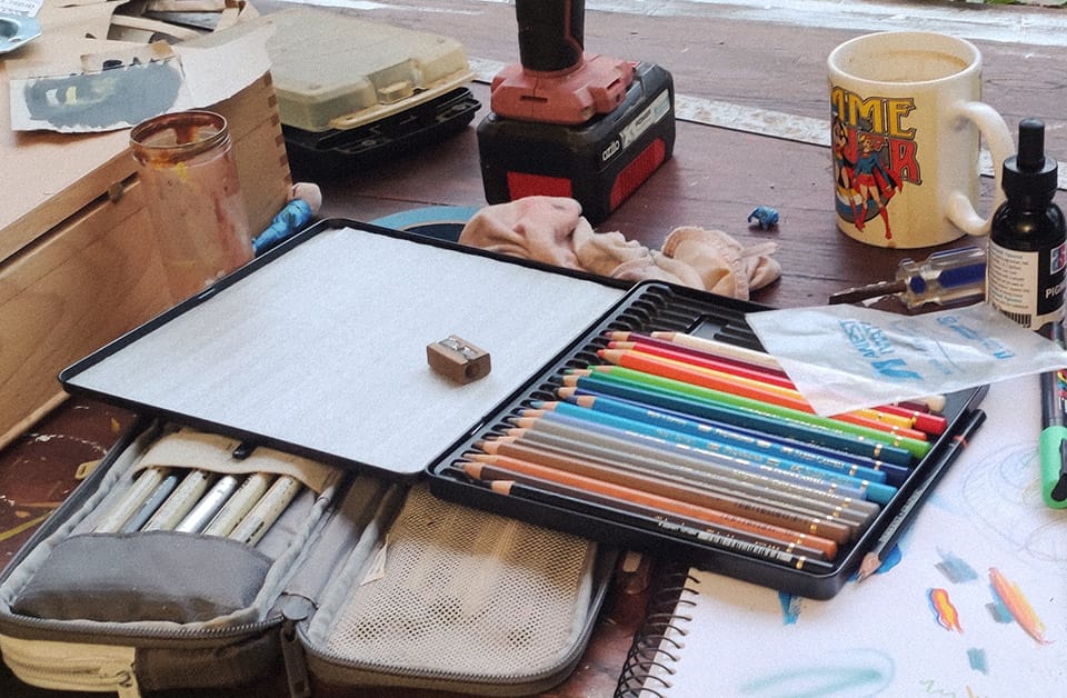 The smallest set of Polychromos pencils. 