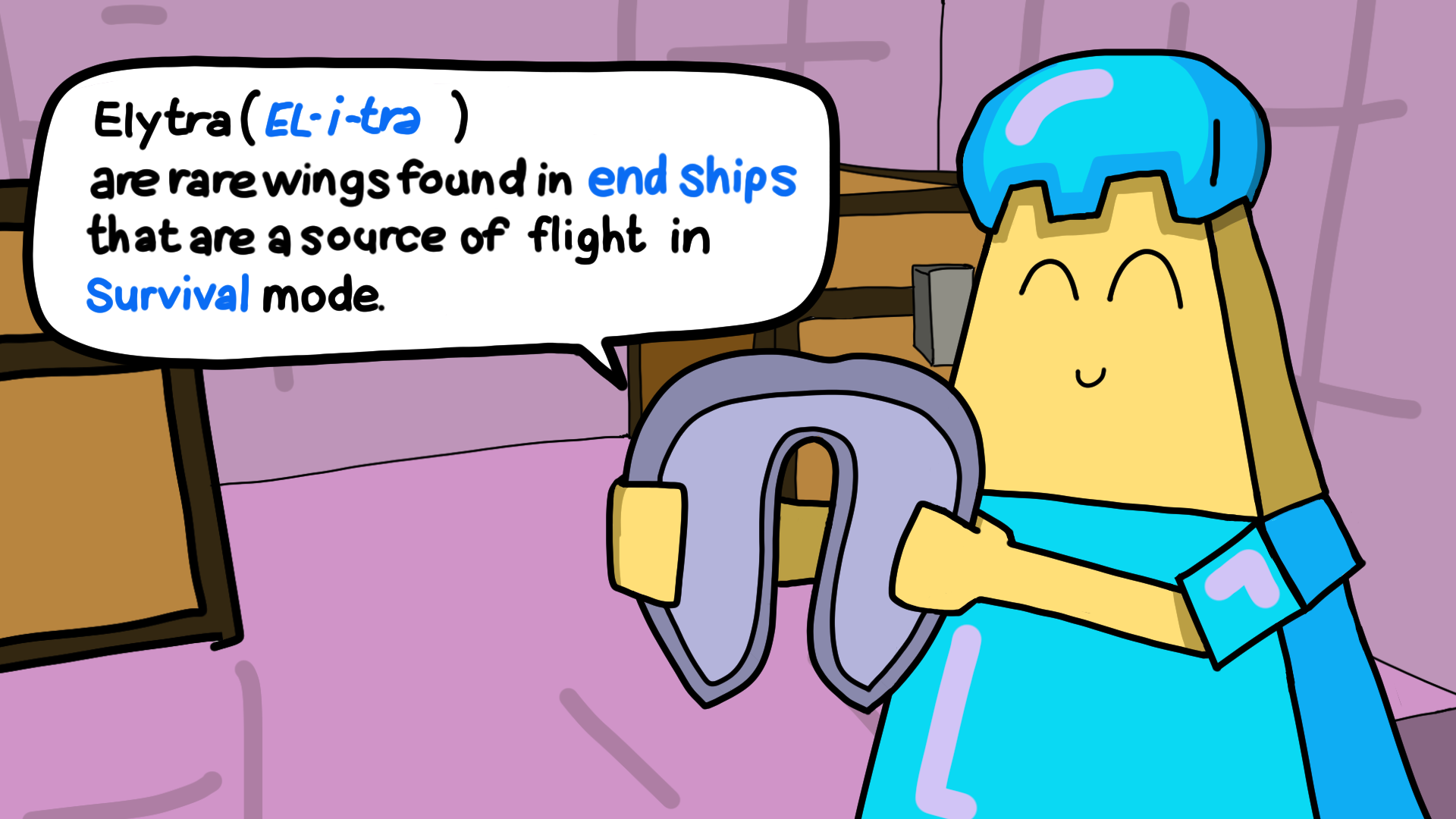The Elytra - Only found inside End Ships