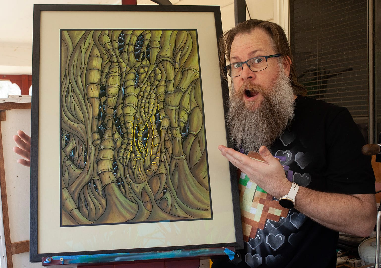 Southern Forest - Framed is currently for Sale AU$2400 inc shipping - contact via the contact form for details