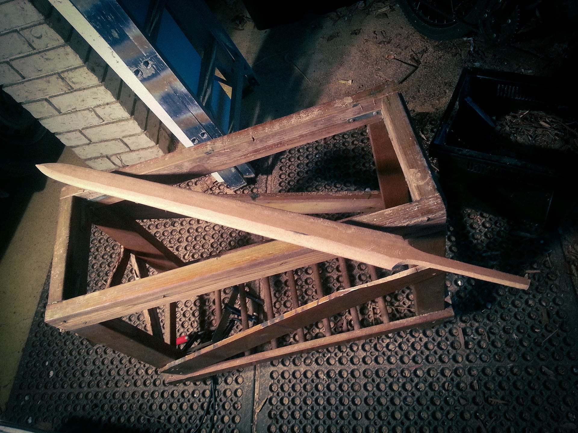 Cutting the bevels with a plane