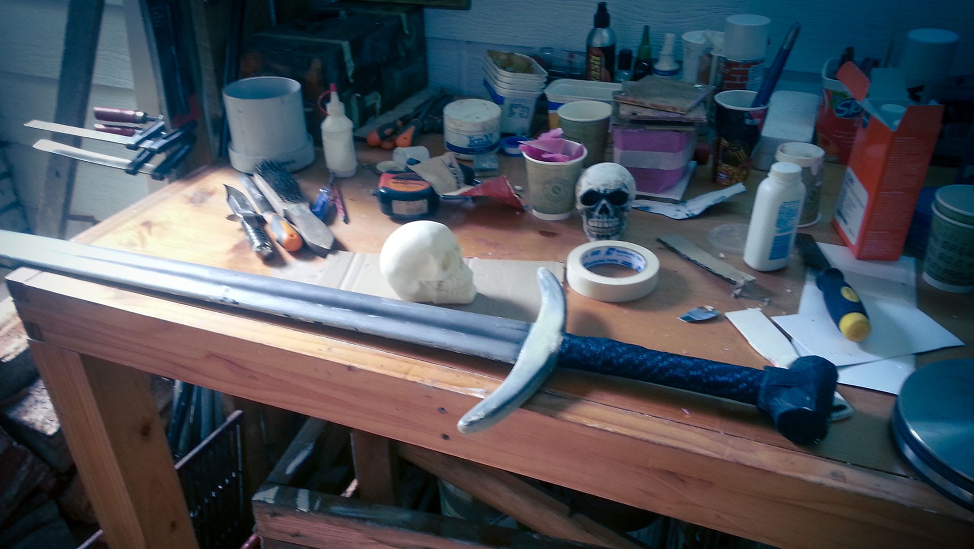 The sword as it was returned from the theatre