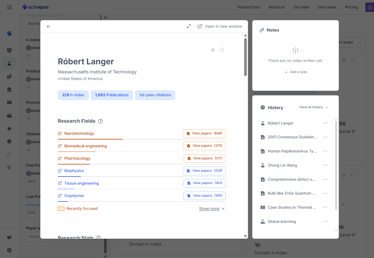 Author Page - from Scinapse