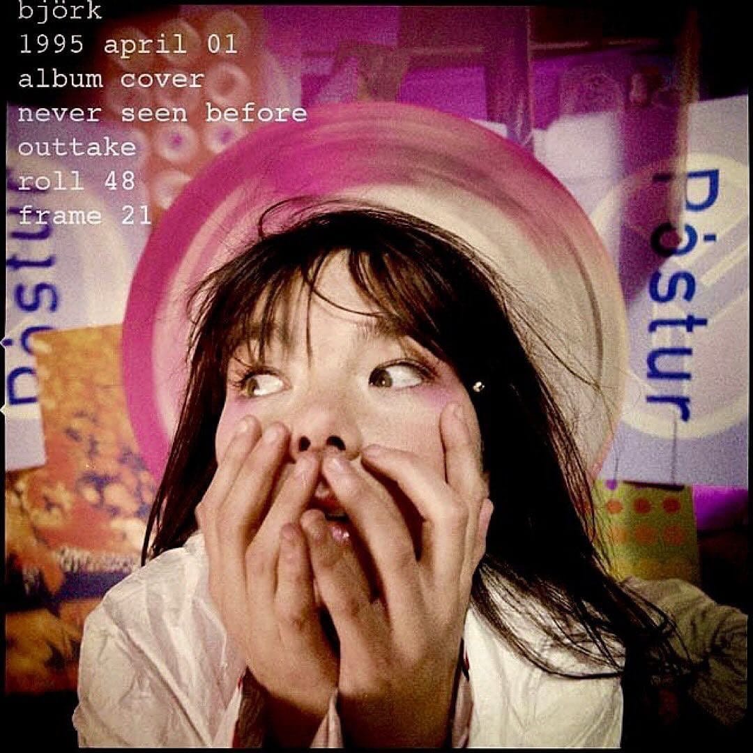 Björk photographed during the campaign for her second album Post in 1995.