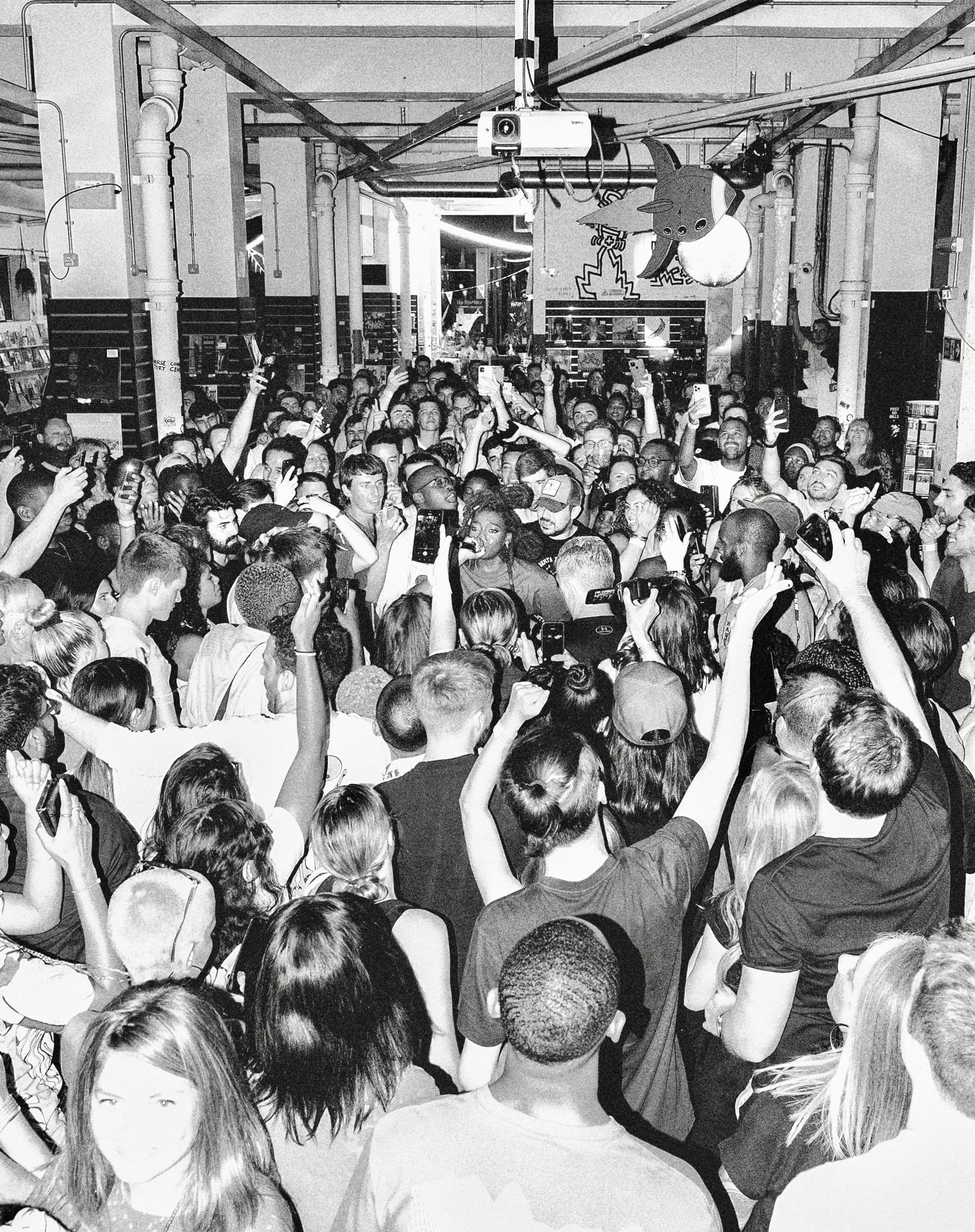Little Simz performing live at Rough Trade East in 2021. Photo by James Streiker.