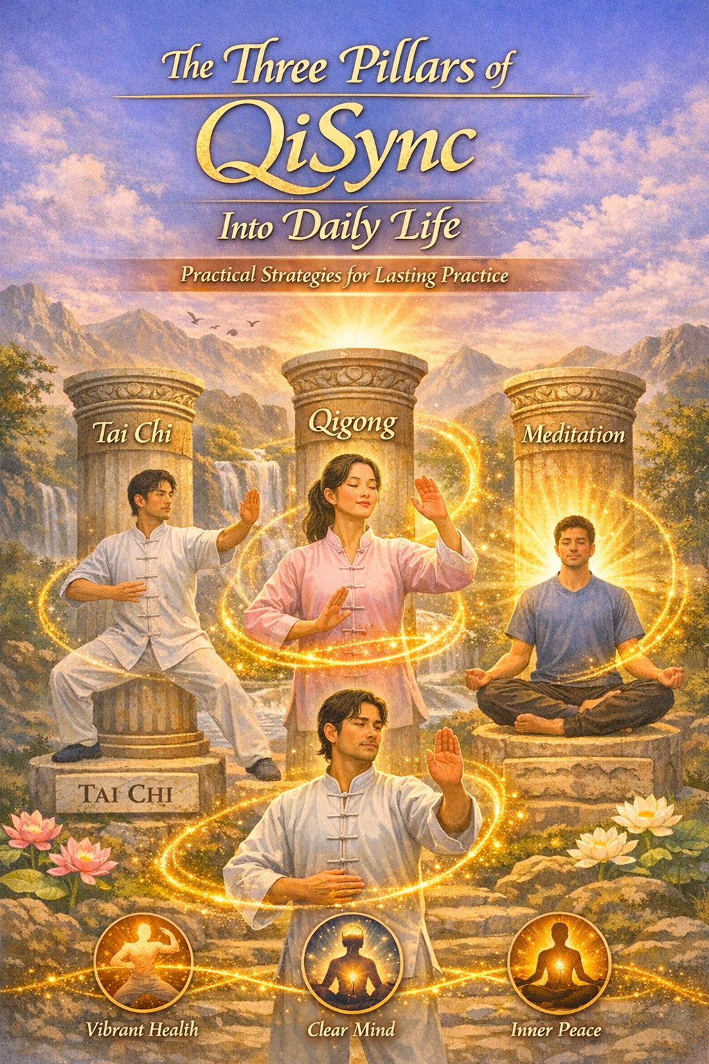 The Three Pillars of QiSync — Tai Chi, Qigong, and Meditation
