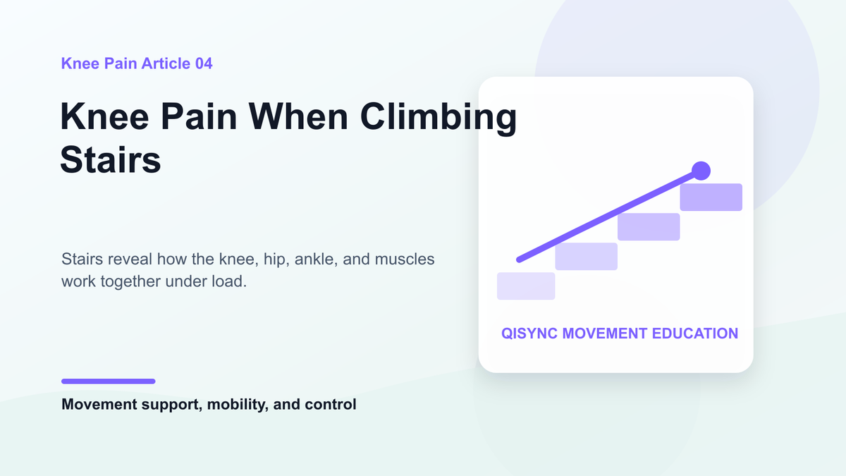 Knee Pain When Climbing Stairs