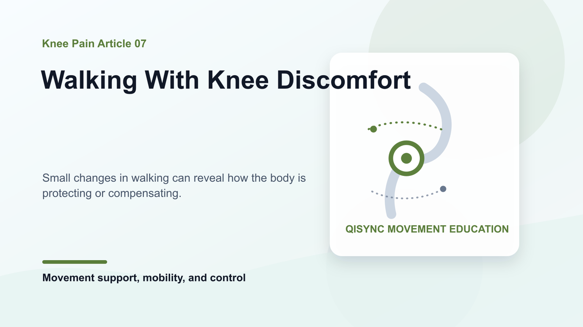 Walking With Knee Discomfort