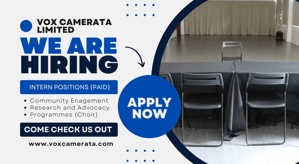 Vox Camerata Limited Internship Opportunities (2026-2027)