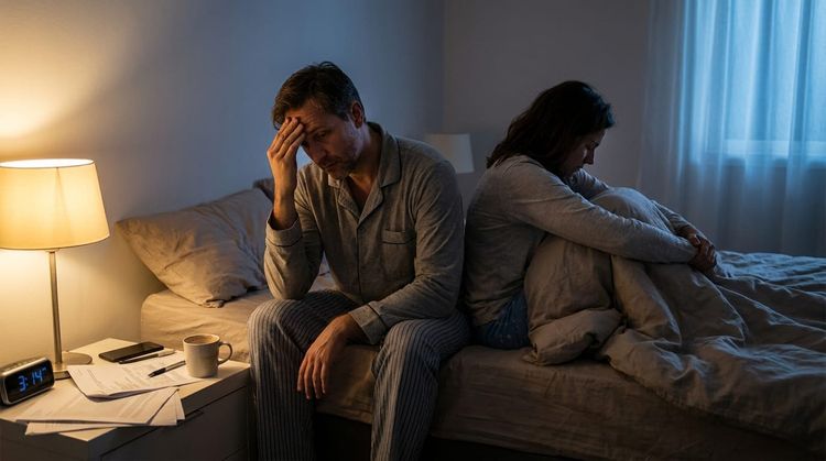 The Link Between Stress and Low Desire No One Warned Me About James explores how chronic stress, poor sleep, overwork, and mental fatigue can quietly affect intimacy and connection.