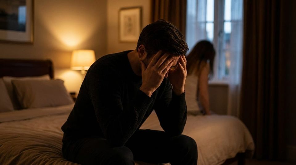 When Confidence Drops Behind Closed Doors A thoughtful article about how men's confidence can shift in relationships, intimacy, body image, and performance pressure.