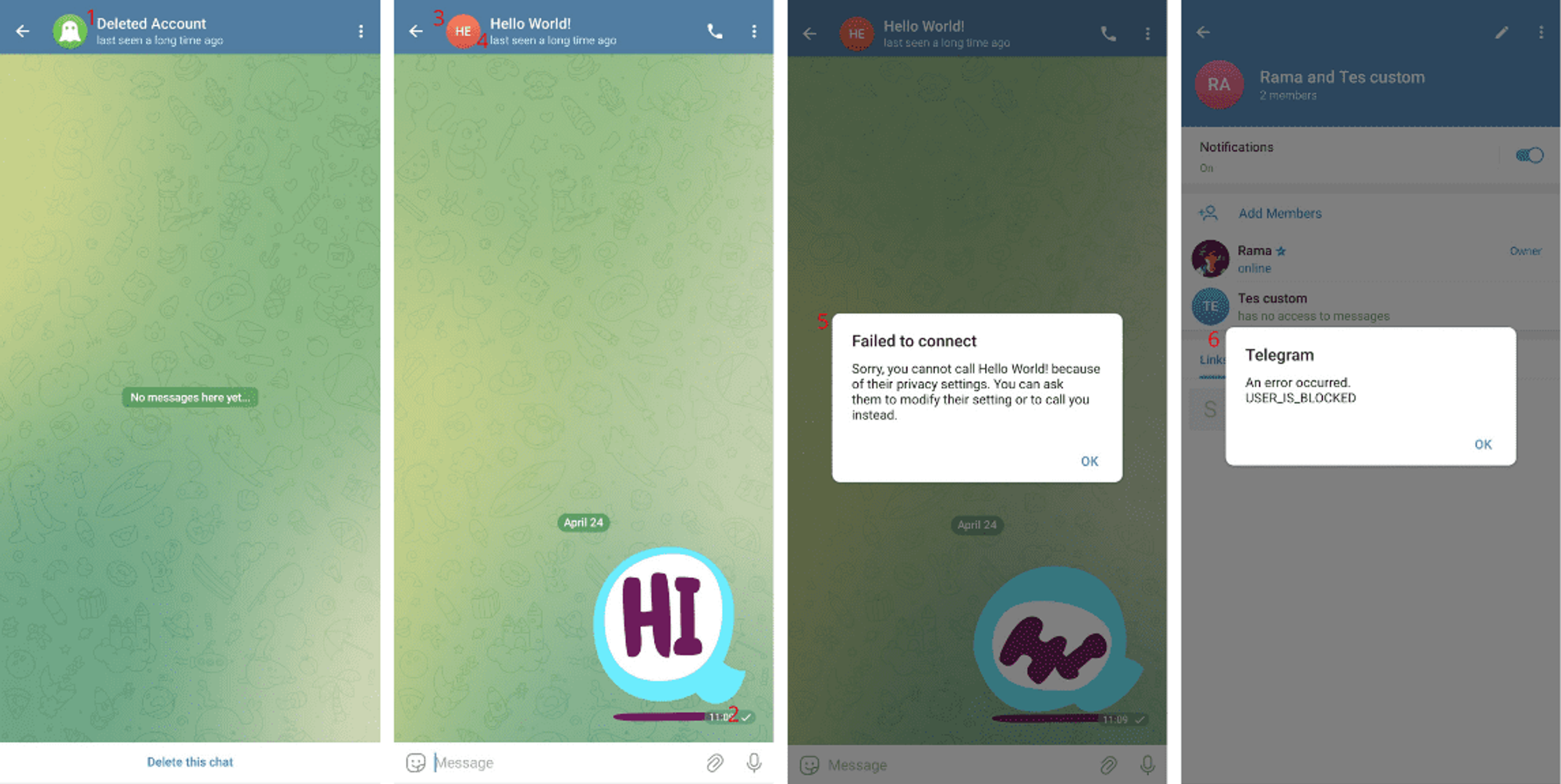 How to know if someone has blocked you on Telegram