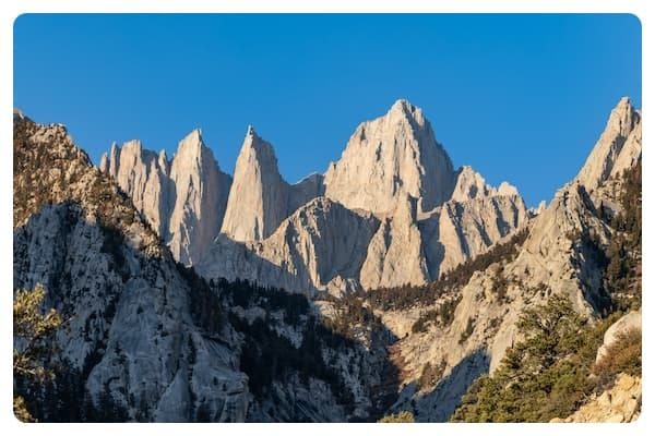 Man getting old to visit Very Old Man. Trip to Mt Whitney