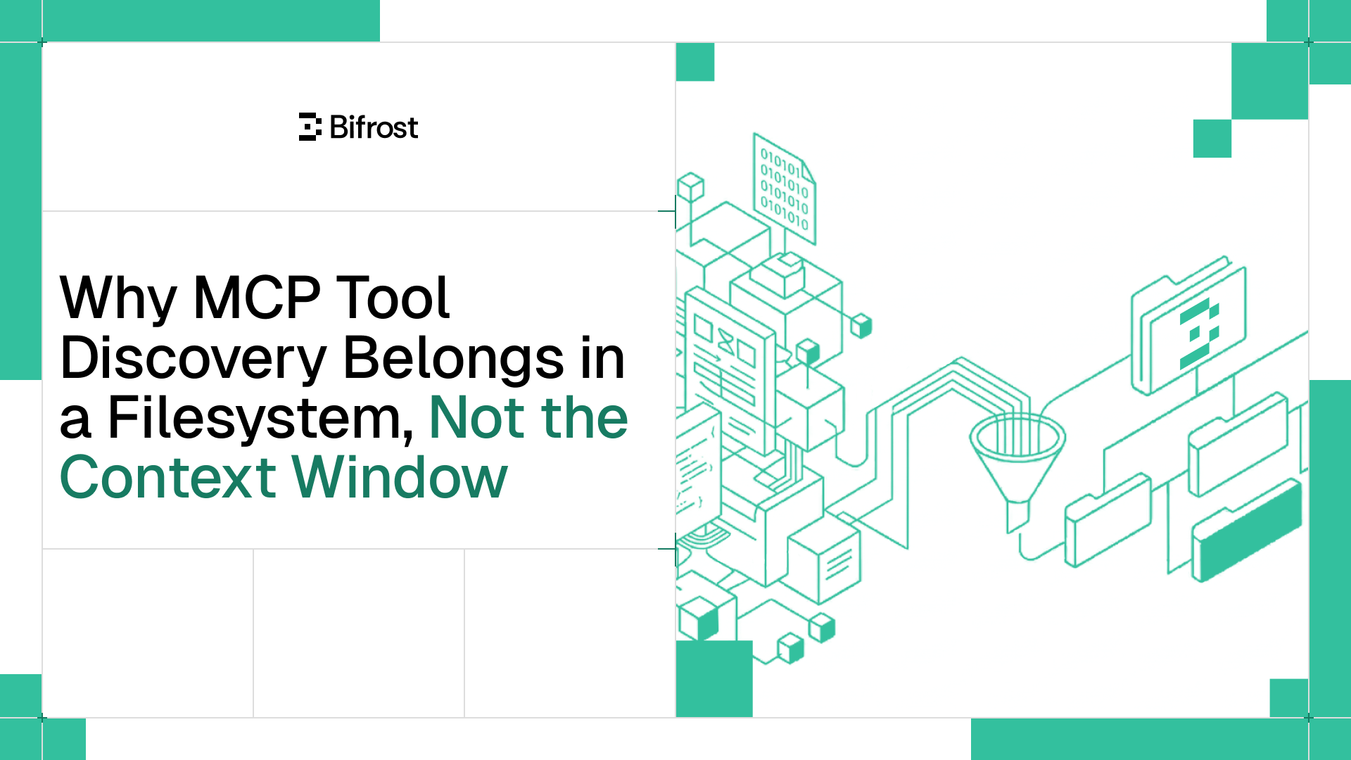 Why MCP Tool Discovery Belongs in a Filesystem, Not the Context Window
