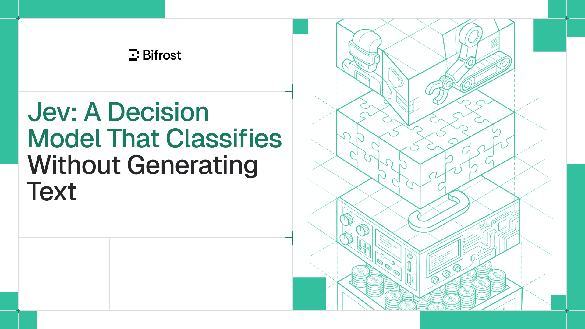 Jev: A Decision Model That Classifies Without Generating Text
