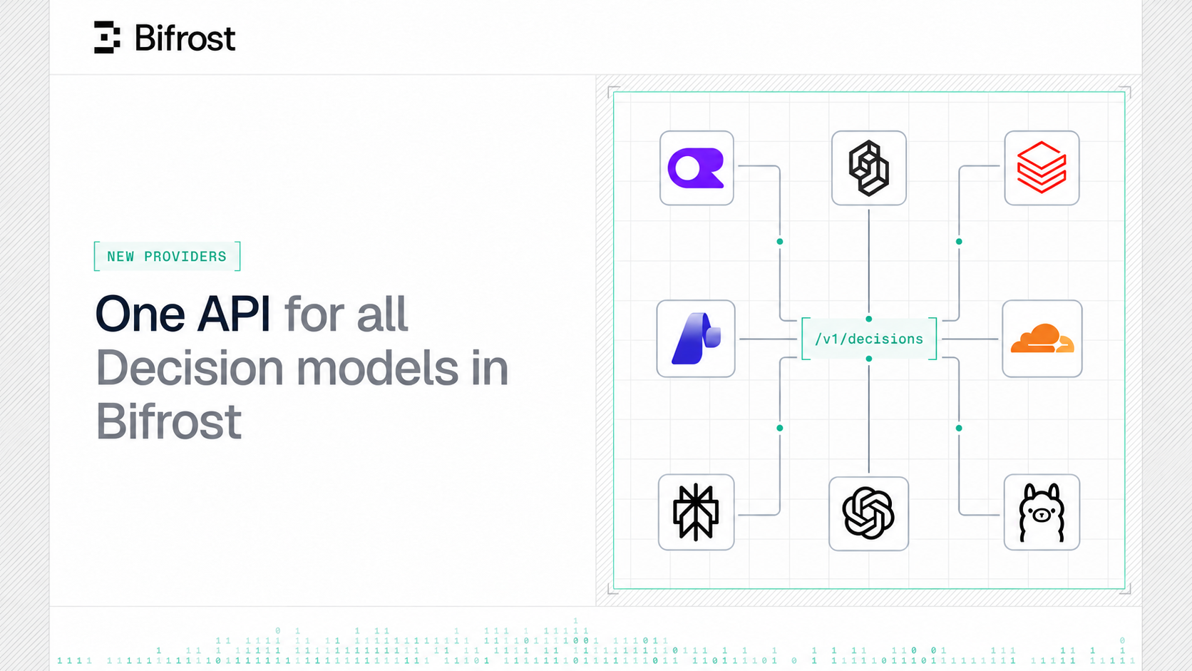Bifrost's /v1/decisions: one API for decision models across eight providers