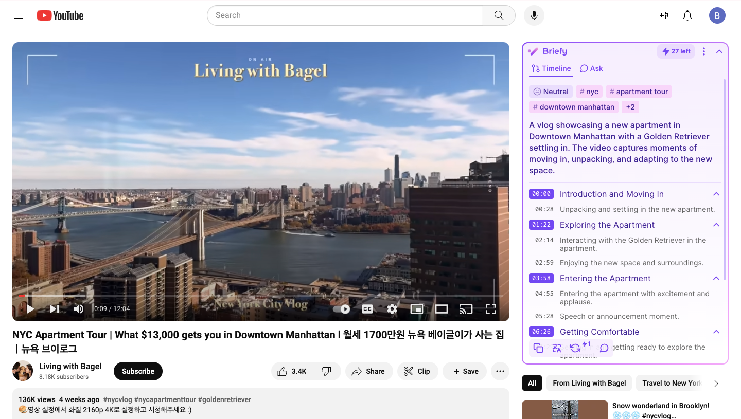 📣 Briefy 1.10: YouTube Videos, Super-Long Content, and More