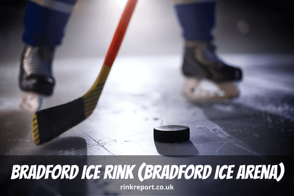 A Picture Showing An Ice Hockey Players Skates With A Hockey Stick And Puck On An Ice Rink As An Example for Bradford Ice Rin