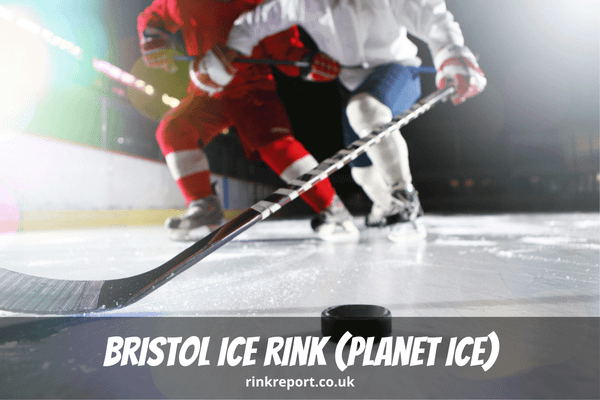 Two Ice Hockey Players Fight For A Puck During A Match As An Example For Bristol Ice Rink Also Known As Planet Ice Bristol In