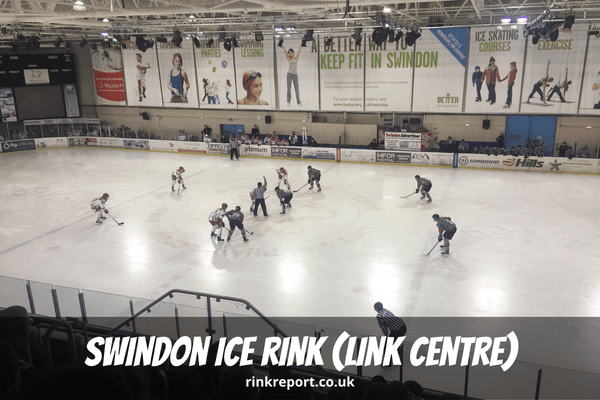 Swindon Ice Rink Link Centre England UK Hockey Game Face Off Wildcats Vs Bison