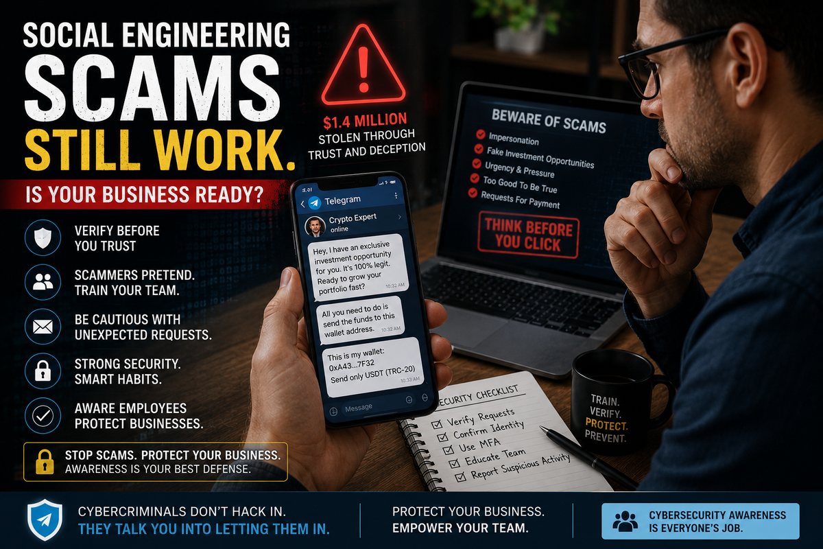 Small Business Tech Tips protect yourself from scams in 2026