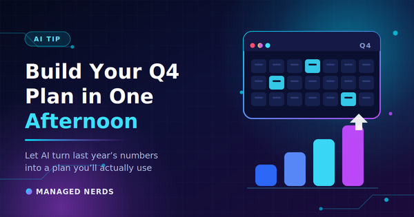 How Can Small Businesses Use AI to Build a Q4 Plan in an Afternoon?