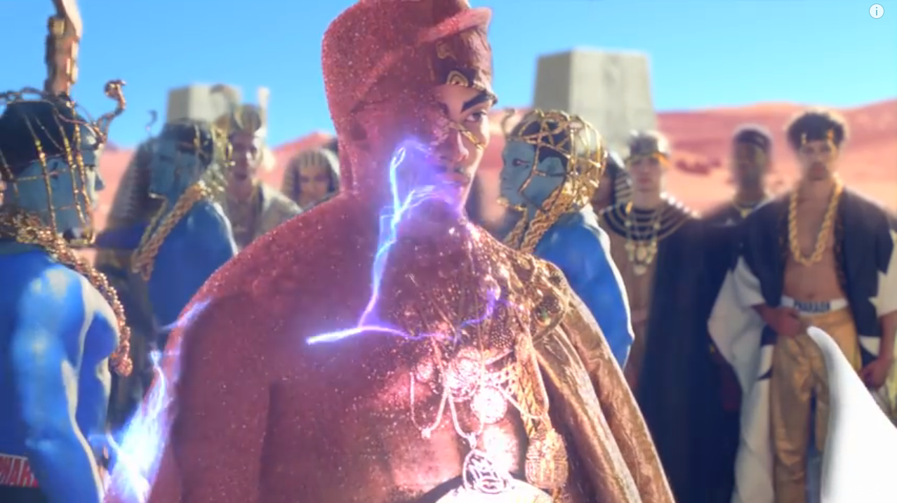  Man who has accepted her offer turns to red dust from blue lightning. (IMAGE_15) 