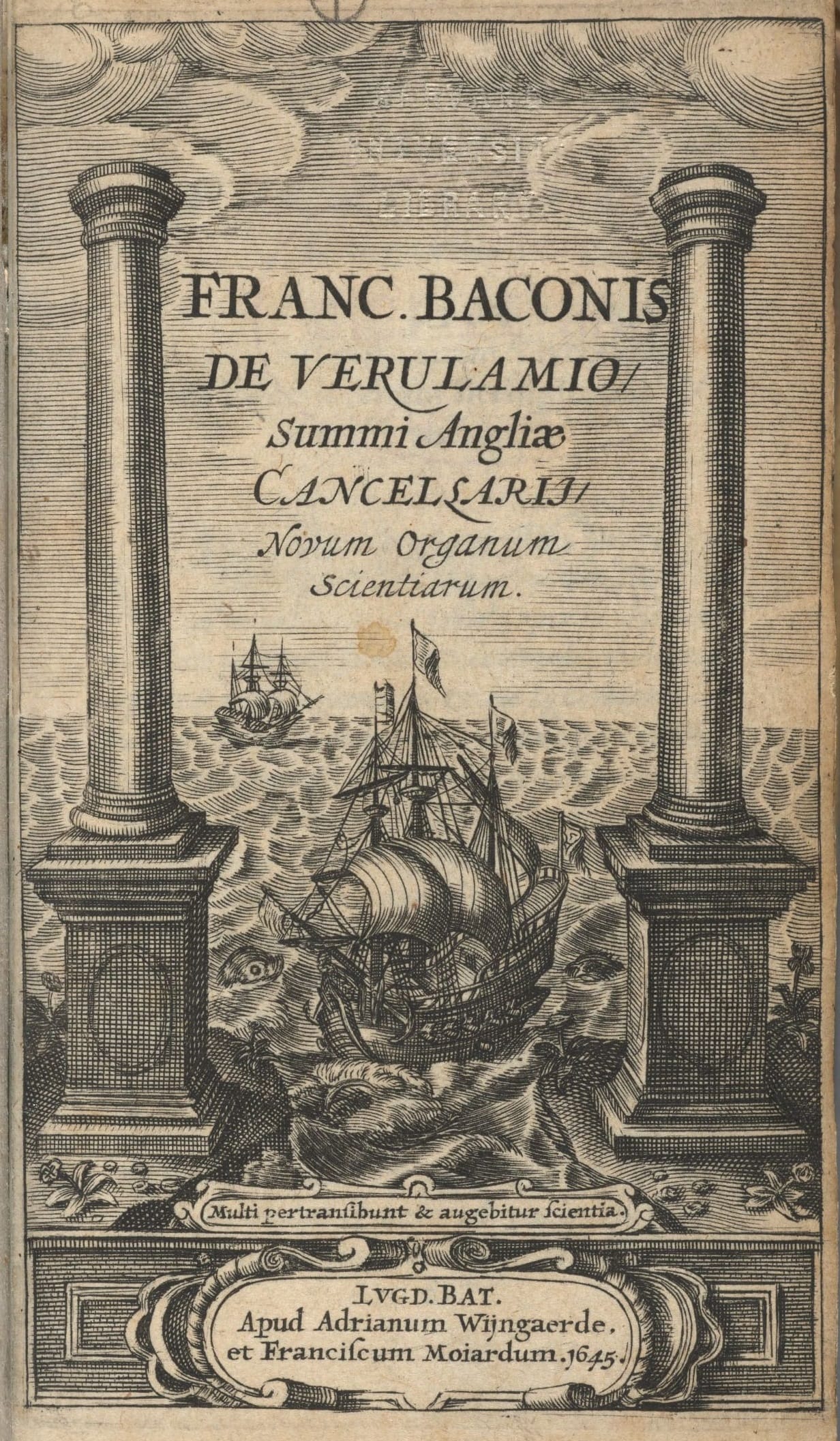  Novum Organum Scientarium, 'New Instrument of Science', 1620 AD. 