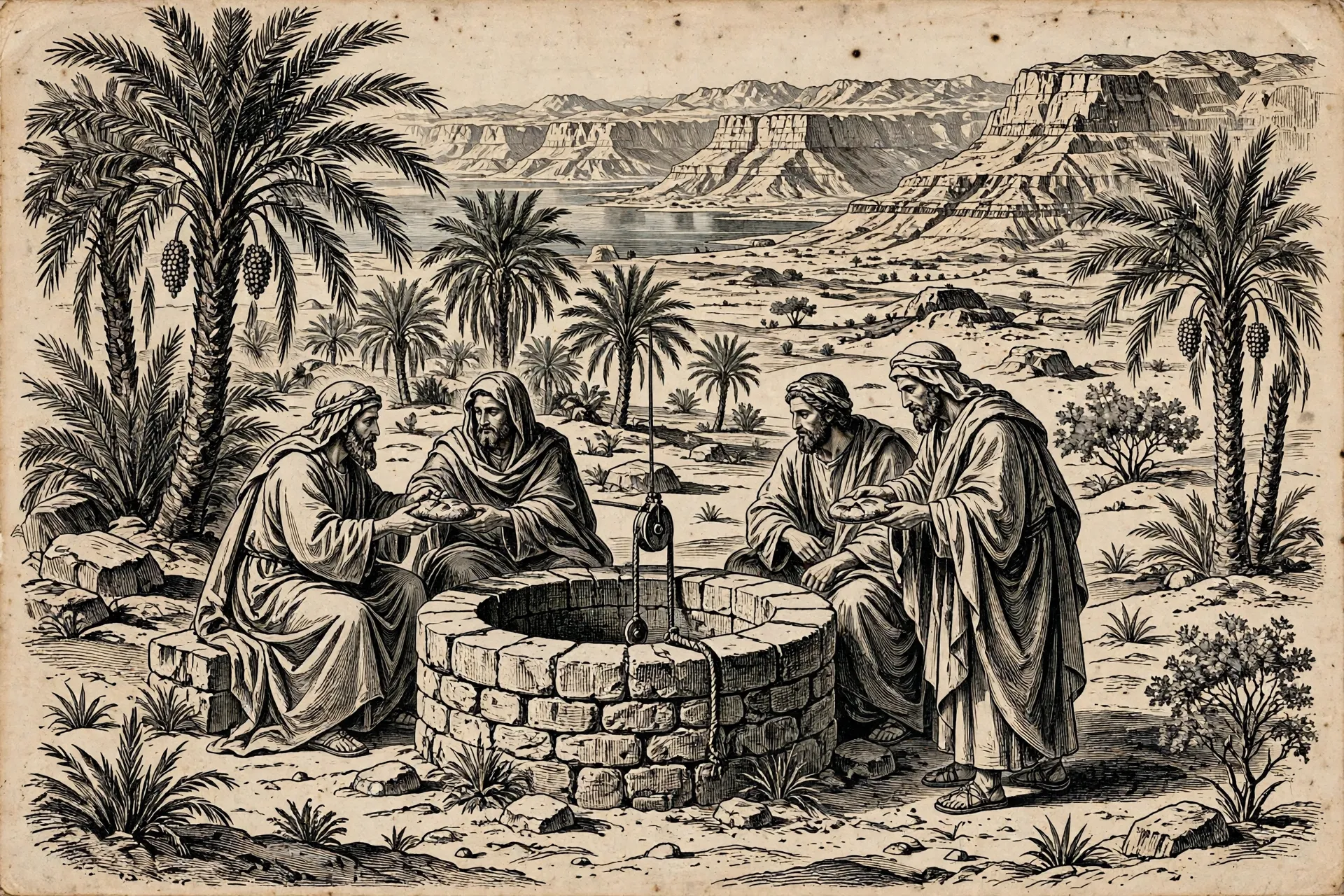Engraving-style cover art for The Essene Gospel of Peace, Book 1