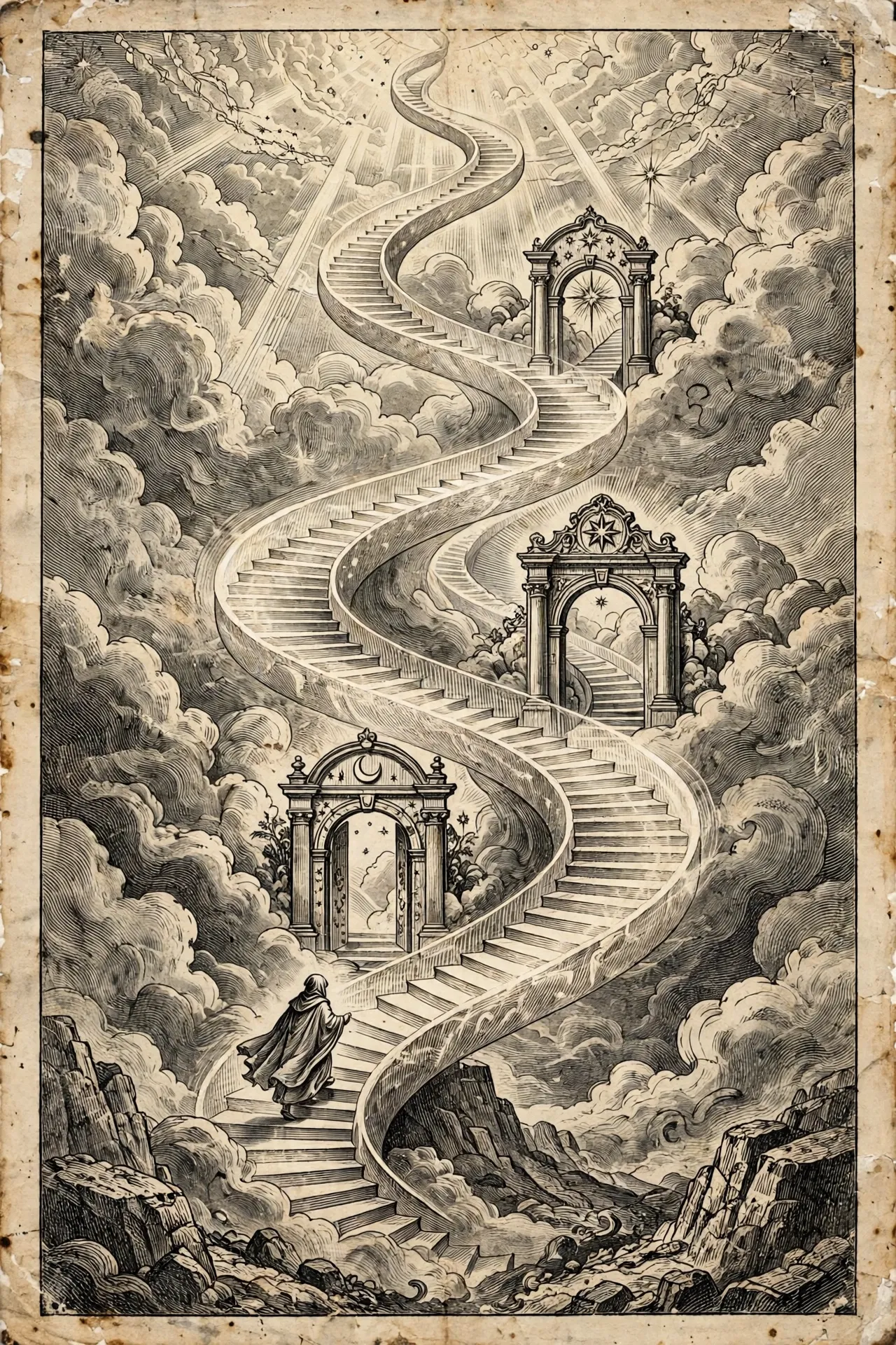 Engraving-style cover art for How to Know Higher Worlds by Rudolf Steiner