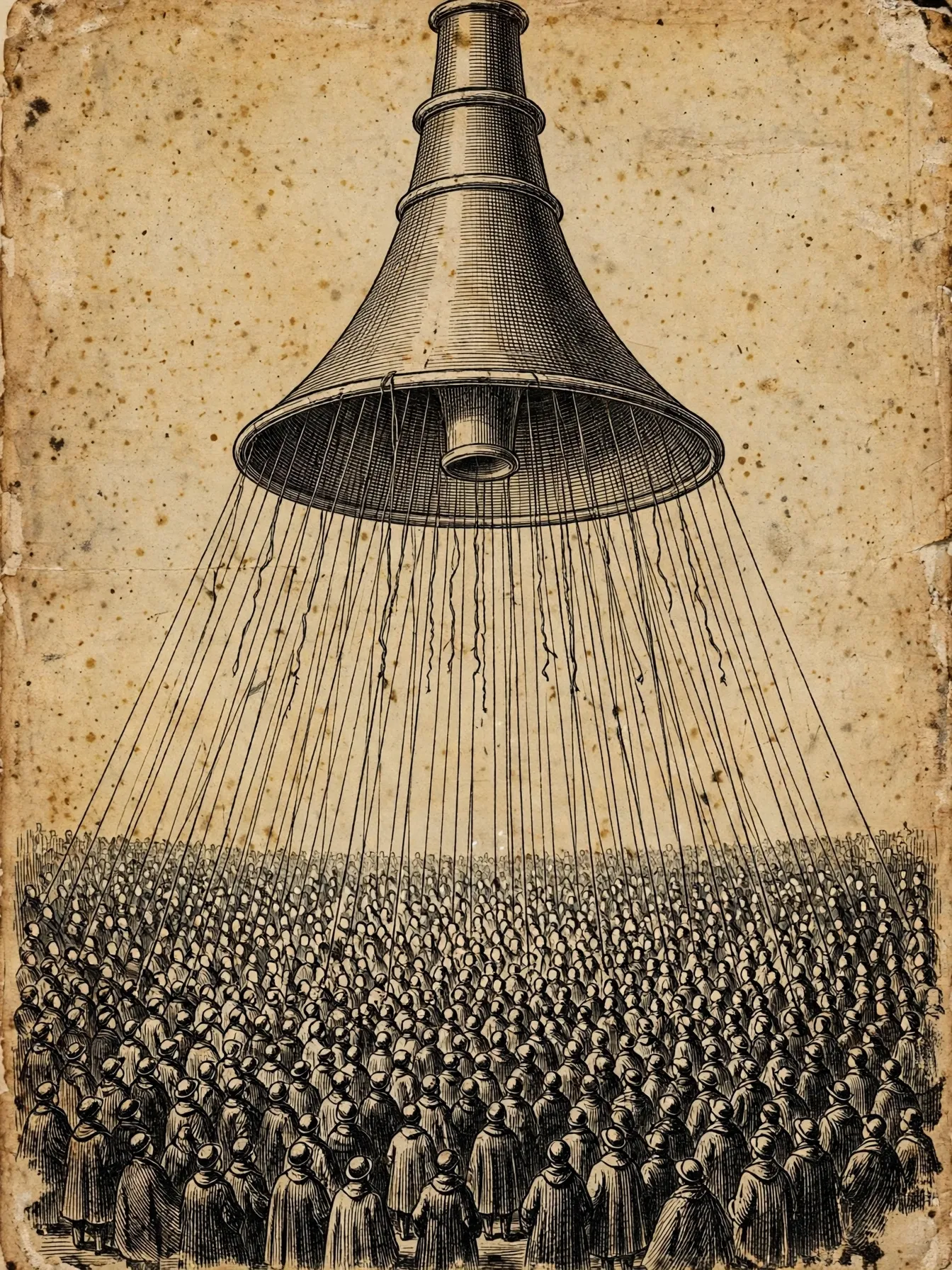 Engraving-style cover art for Propaganda by Edward Bernays